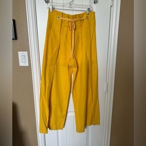 BCBG Citron Paperbag Waist Pant